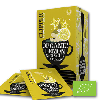 Clipper Infusion Lemon &amp; Ginger BIO (6x25st)