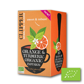 Clipper Orange Turmeric BIO (4x20st)
